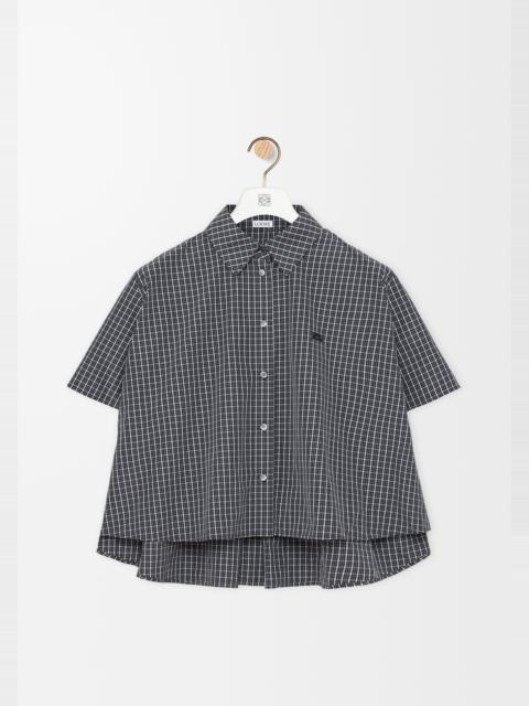 Loewe Short sleeve trapeze shirt in technical cotton