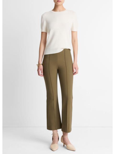 Vince Niki Mid-Rise Pintuck Crop Flare Pant