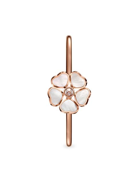 Chopard Women's Happy Diamonds Happy Hearts Flower 18K Rose Gold, Mother-Of-Pearl & 0.05 TCW Diamond Bangle