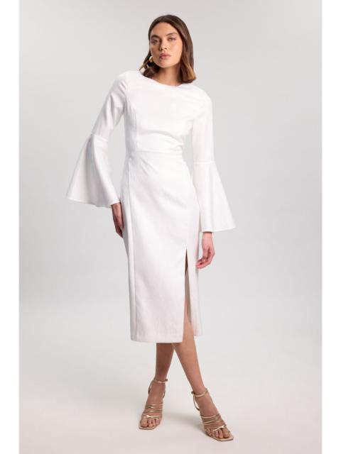 KAREN MILLEN Tailored Lace up Back Detail Midi Dress