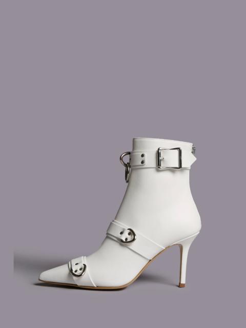 R13 STRAPPED SKINNY ANKLE HEELED BOOT