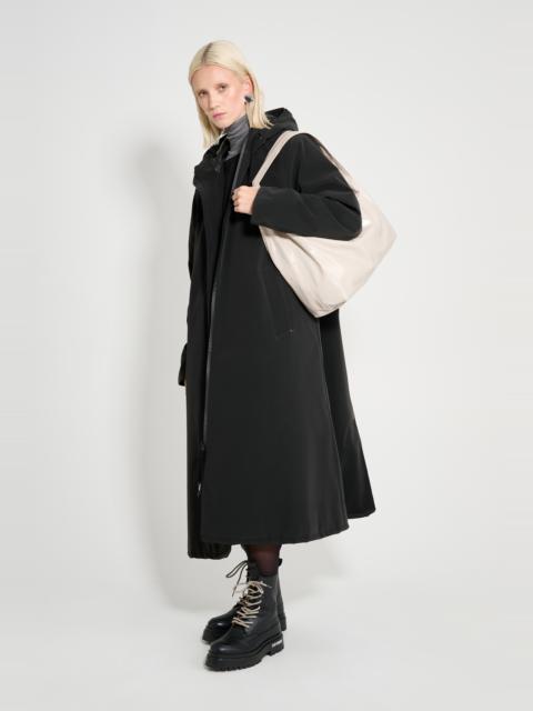 Stutterheim Mosebacke Long Matte Winter Coat Black