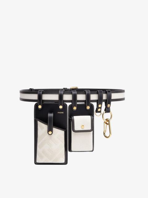 FENDI Black leather belt