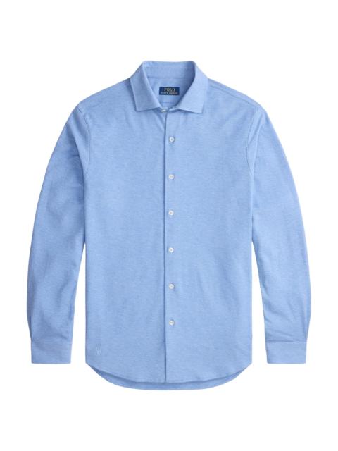 Polo Ralph Lauren Men's Textured Honeycomb Cotton Shirt - Isle Heather