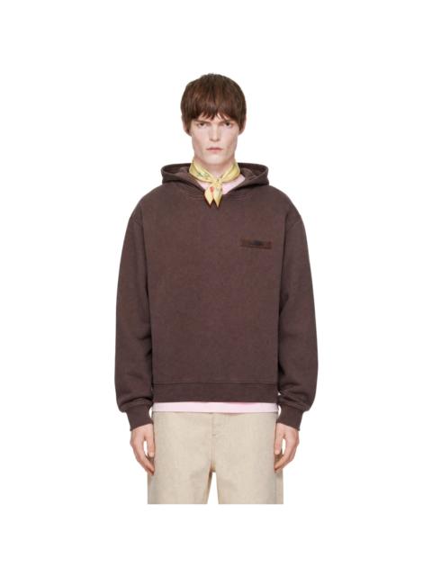 JACQUEMUS Brown 'Le Gros Grain' Hoodie