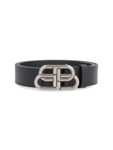 BALENCIAGA BB leather belt