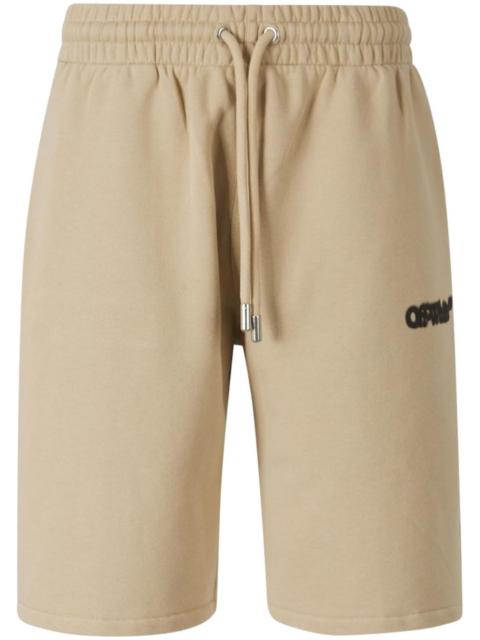 Off-White logo-print track shorts