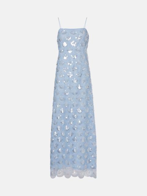 ROTATE Embellished maxi dress