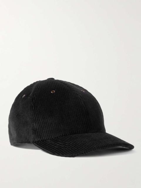 Brunello Cucinelli Leather-Trimmed Cashmere and Silk-Blend Corduroy Baseball Cap