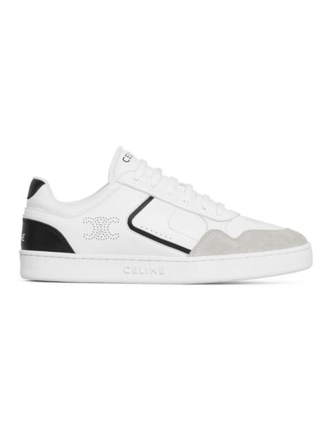 CELINE Ct-10 low lace-up sneaker in calfskin and suede calfskin
