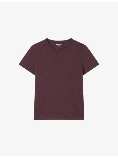 WHISTLES Posie Double-Trim Cotton T-shirt