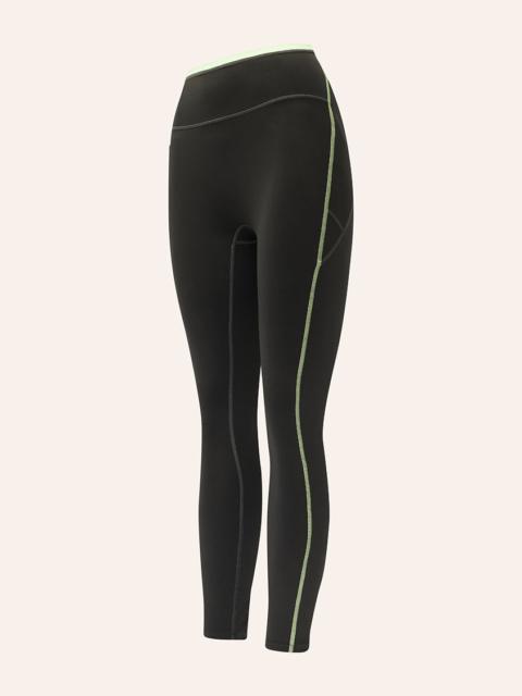 P.E NATION RAPID FULL LENGTH POCKET LEGGING IN CAVIAR & WASHED LIME