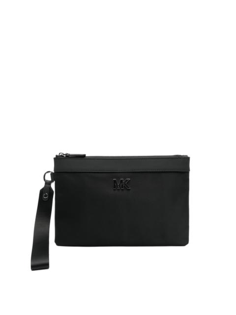 MICHAEL KORS logo plaque clutch