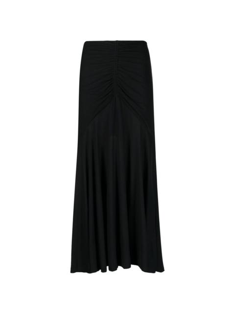 Nadira ruched maxi skirt