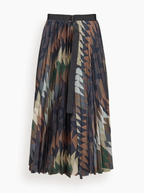 sacai Sacai x A.P.C. Quilts Skirt in Brown Multi