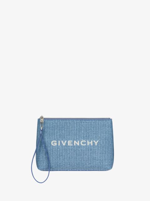 GIVENCHY TRAVEL POUCH IN RAFFIA