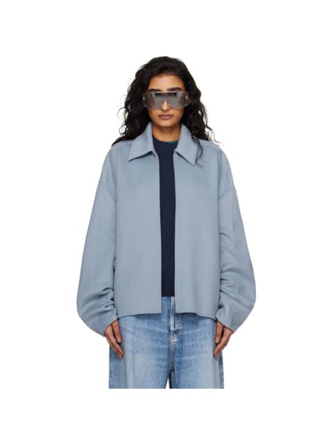 Acne Studios Blue Cashmere Jacket