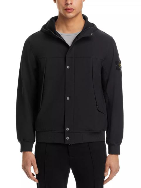 Zip and Snap Hooded Jacket