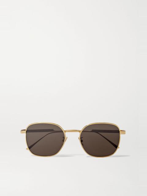 Light Ribbon square-frame gold-tone sunglasses 