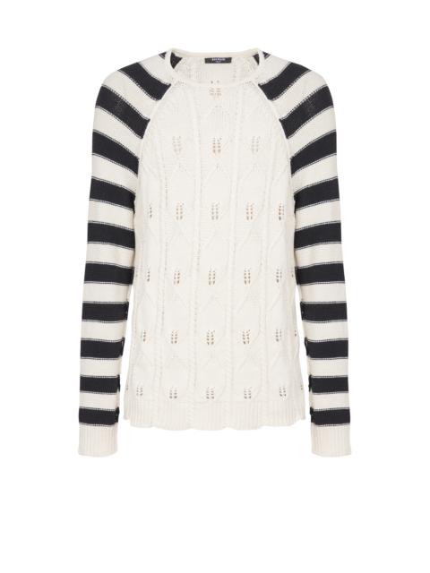 Balmain Cable knit jumper