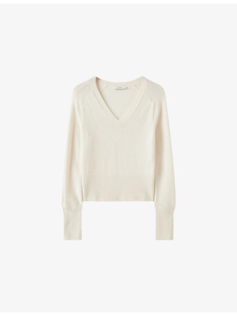 Lucille V-Neck Cashmere-Blend Jumper
