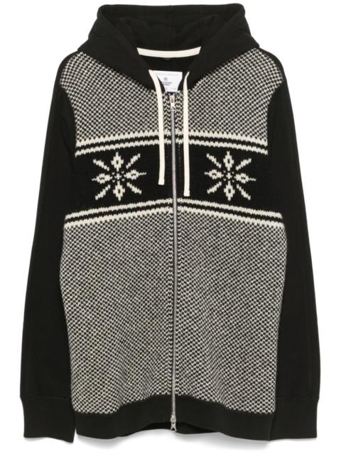 Junya Watanabe MAN intarsia-knit hoodie