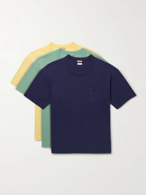 visvim Sublig Jumbo Three-Pack Cotton-Blend Jersey T-Shirts