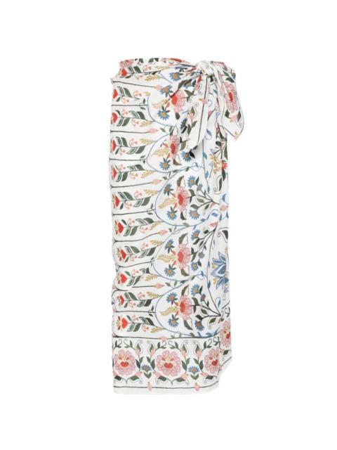 FARM RIO floral-print sarong