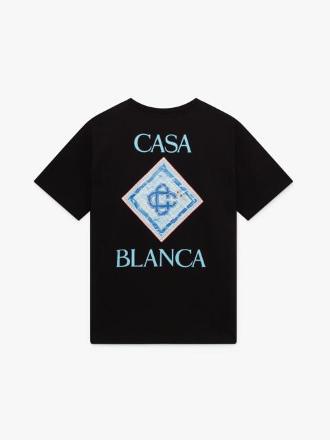 CASABLANCA Black Casablanca Pool Short Sleeve T-Shirt