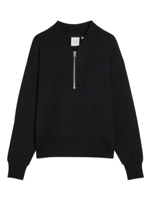 VARLEY Sally zip V-neck sweater