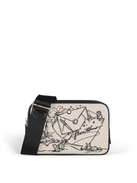 Montblanc MINI CROSSBODY BAG IN EMBROIDERED CANVAS