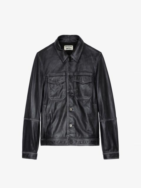 Zadig & Voltaire Lasso Vintage Leather Jacket