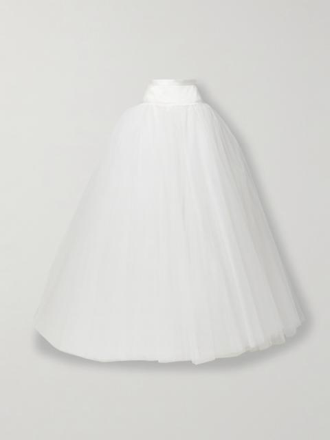 Vivienne Westwood Joe Petticoat Satin-trimmed Tulle And Crinoline Maxi Skirt