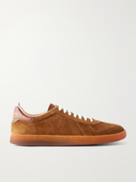 OFFICINE CREATIVE Militia 002 Leather-Trimmed Suede Sneakers