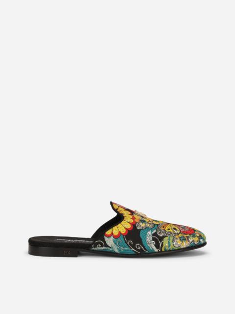 Dolce & Gabbana Jacquard slippers