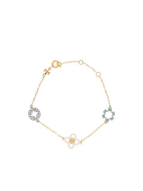 TORY BURCH Forget Me Not delicate pavé bracelet