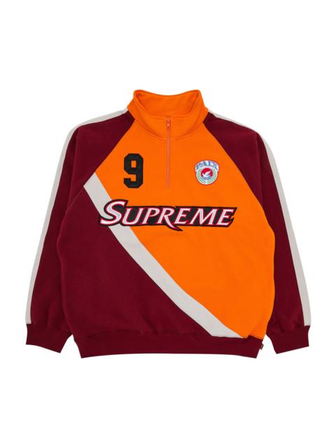 Supreme Equipé Half Zip Sweatshirt 'Dark Orange'