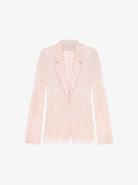 Givenchy JACKET IN LACE AND SILK