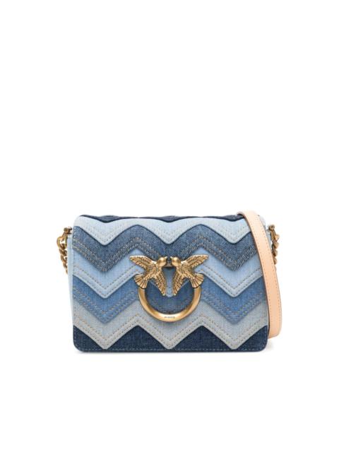 mini Love Click denim shoulder bag