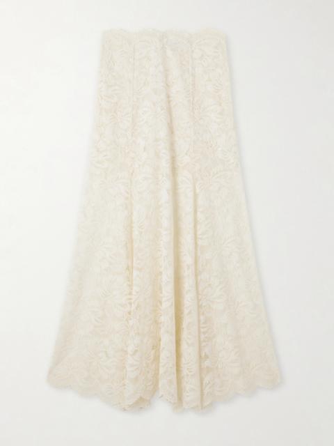 rabanne Scalloped Lace Maxi Skirt