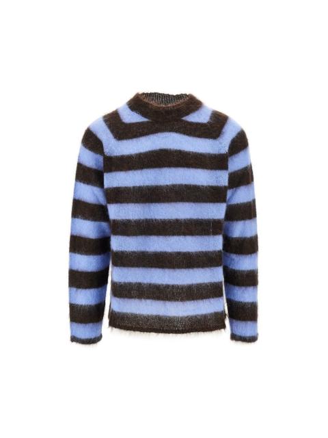 EMPORIO ARMANI KNIITED SWEATER WITH STRIPED MOTIF