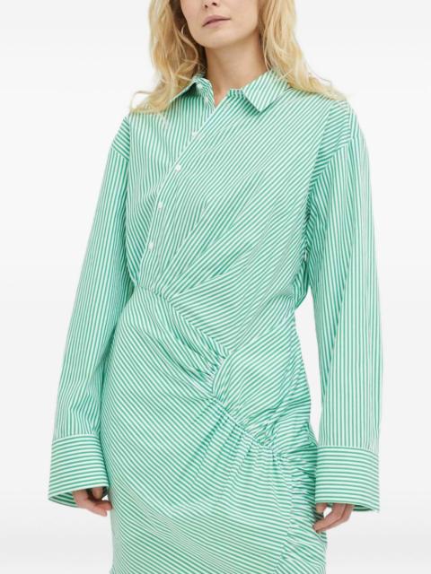HERSKIND striped gathered mini dress