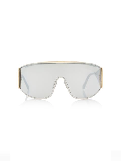 Loewe Signature Square-Frame Metal Sunglasses