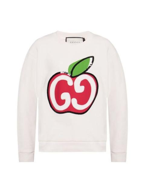 GUCCI (WMNS) Gucci SS20 GG Printing Sweatshirt White 469250-XJCCK-9230