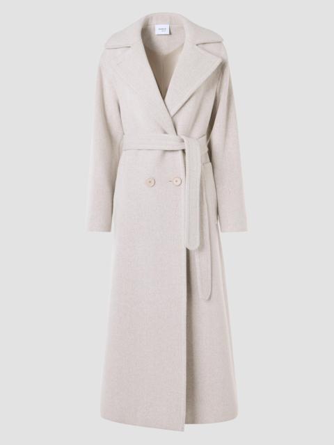 AKRIS Women's Herringbone Wool Coat - Oat Winter White