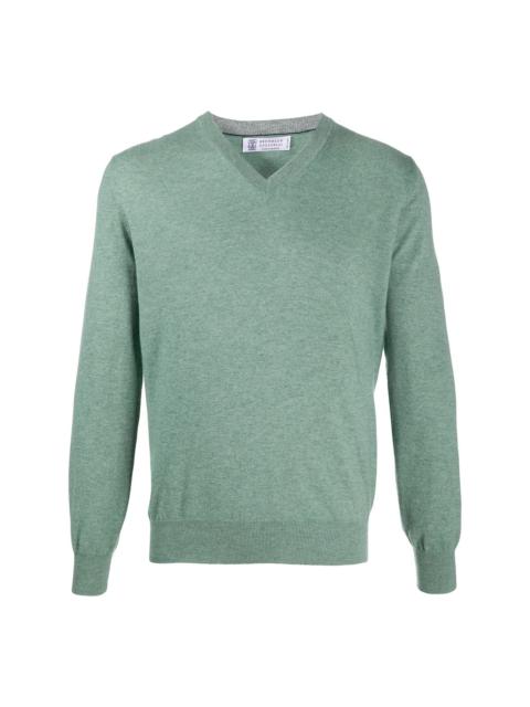 Brunello Cucinelli V-neck cashmere jumper