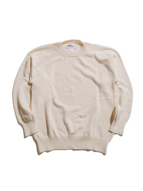 MHL Cross Over Crew Dry Cotton Ecru