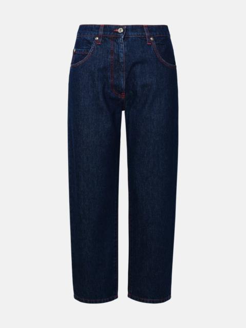 MSGM Blue cotton jeans