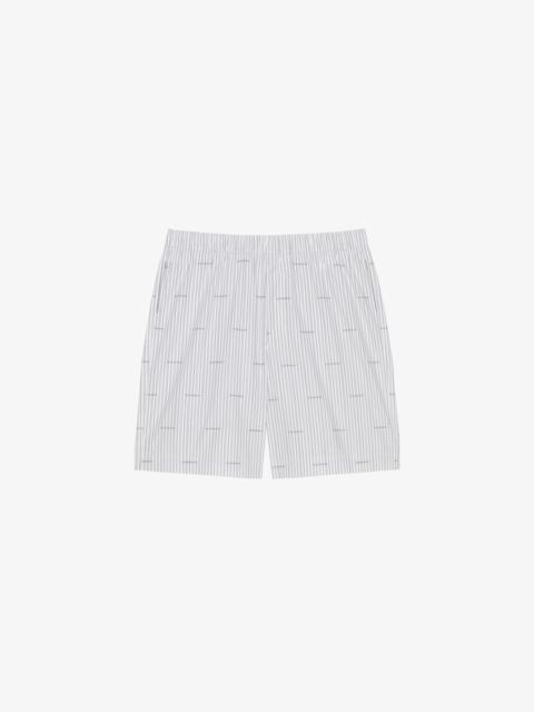 Givenchy GIVENCHY BERMUDA SHORTS IN POPLIN WITH STRIPES