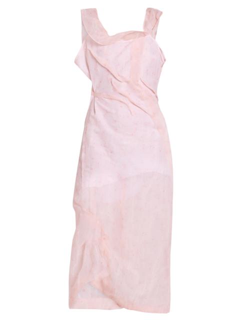 Victoria Beckham Women's Shoulder Loop Midi-Dress - Sketched Ditsy Blossom